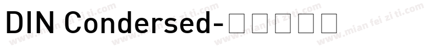DIN Condersed字体转换